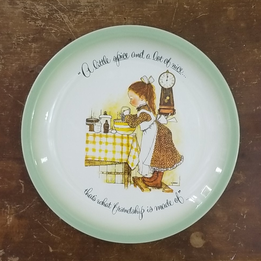 1972 Holly Hobbie Collectors plate, a little spice